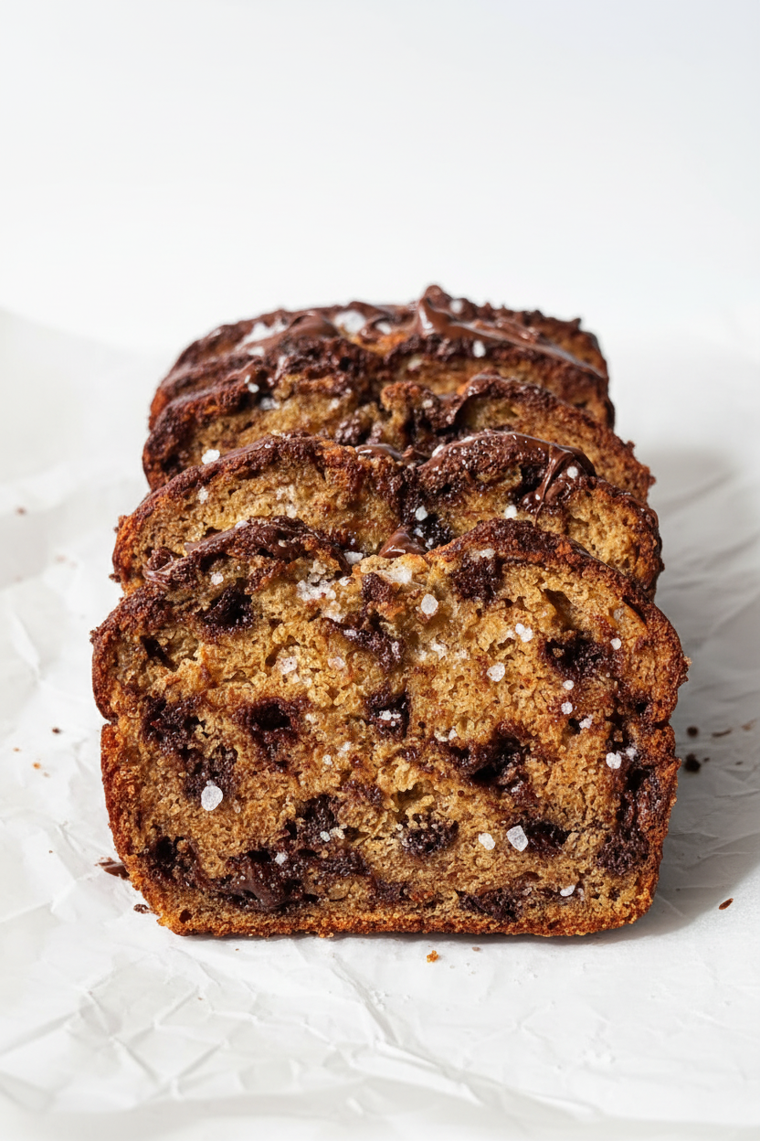 Brown Butter Sea Salt Chocolate Chip Banana Bread